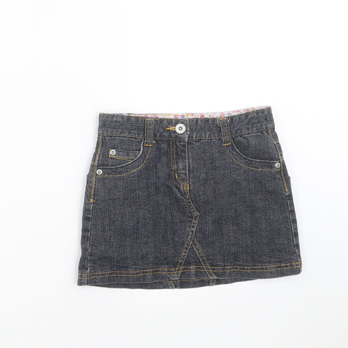 Marks and Spencer Girls Blue  Denim Mini Skirt Size 8 Years