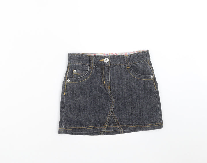 Marks and Spencer Girls Blue  Denim Mini Skirt Size 8 Years