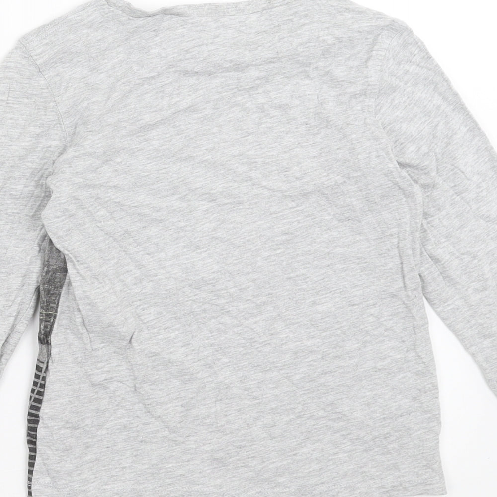 H&M Boys Grey   Basic T-Shirt Size 4-5 Years  - new york skyline