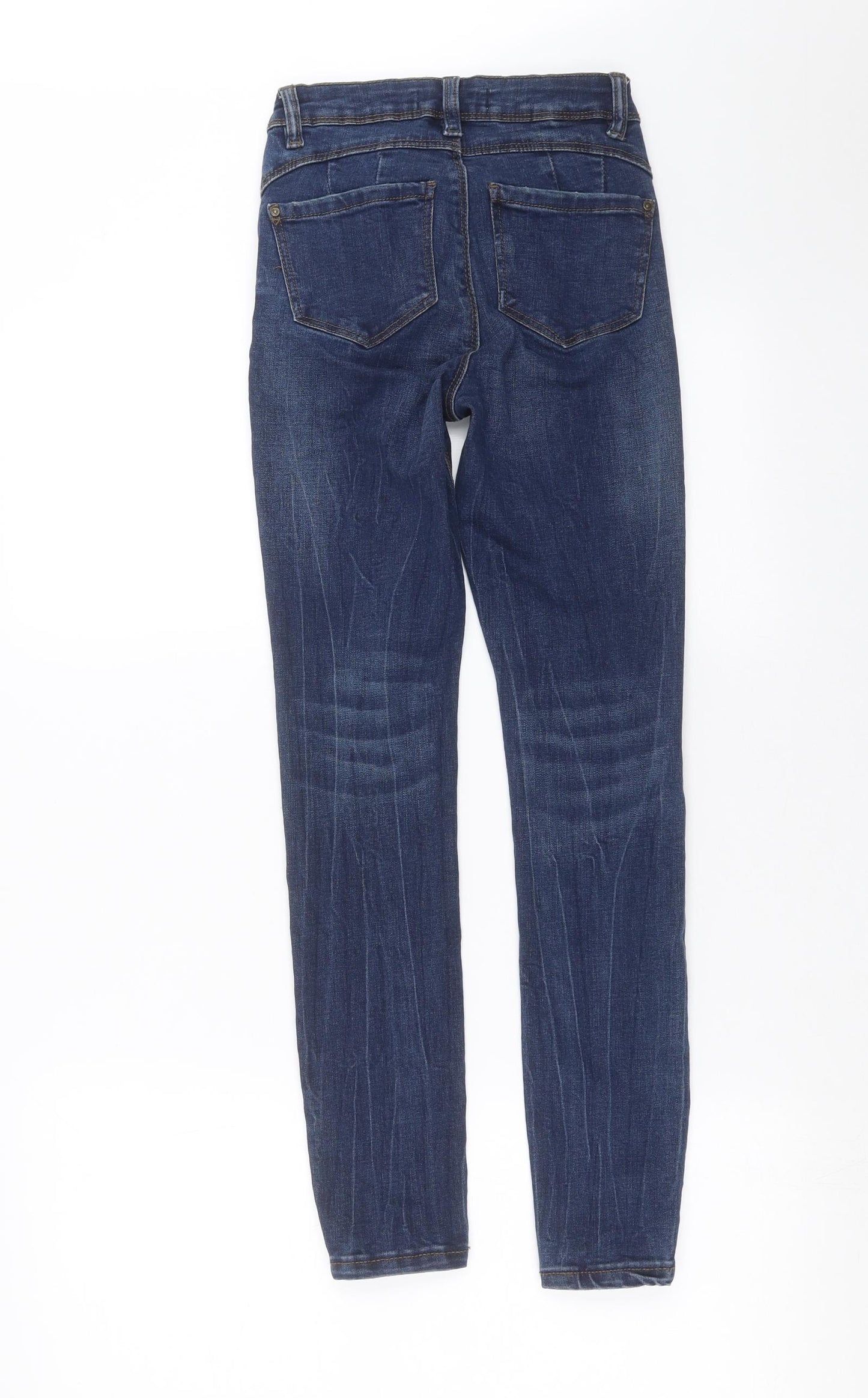 Primark Womens Blue  Denim Skinny Jeans Size 4 L27 in