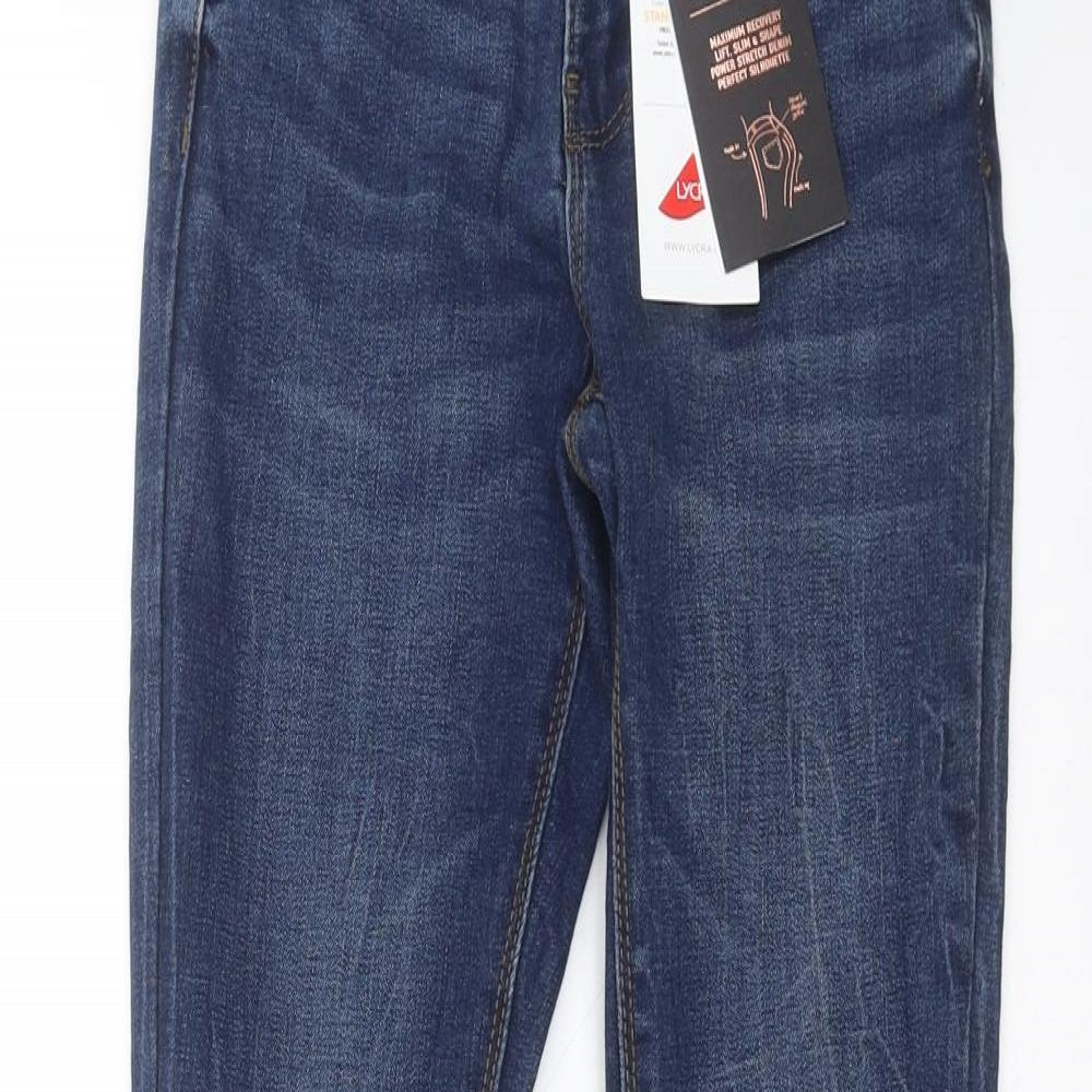Primark Womens Blue  Denim Skinny Jeans Size 4 L27 in
