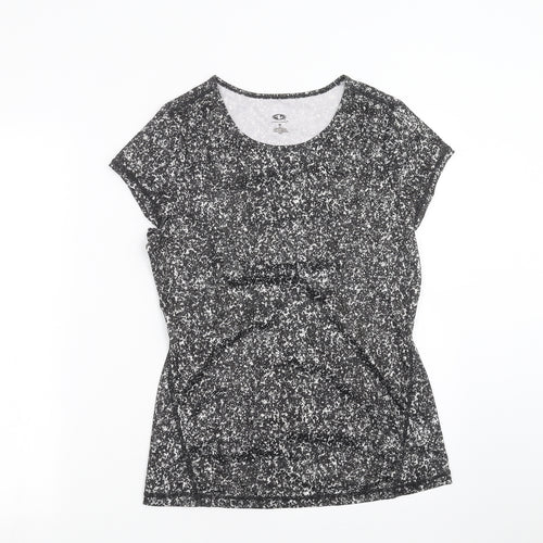 Athletic Works Womens Black   Basic T-Shirt Size S