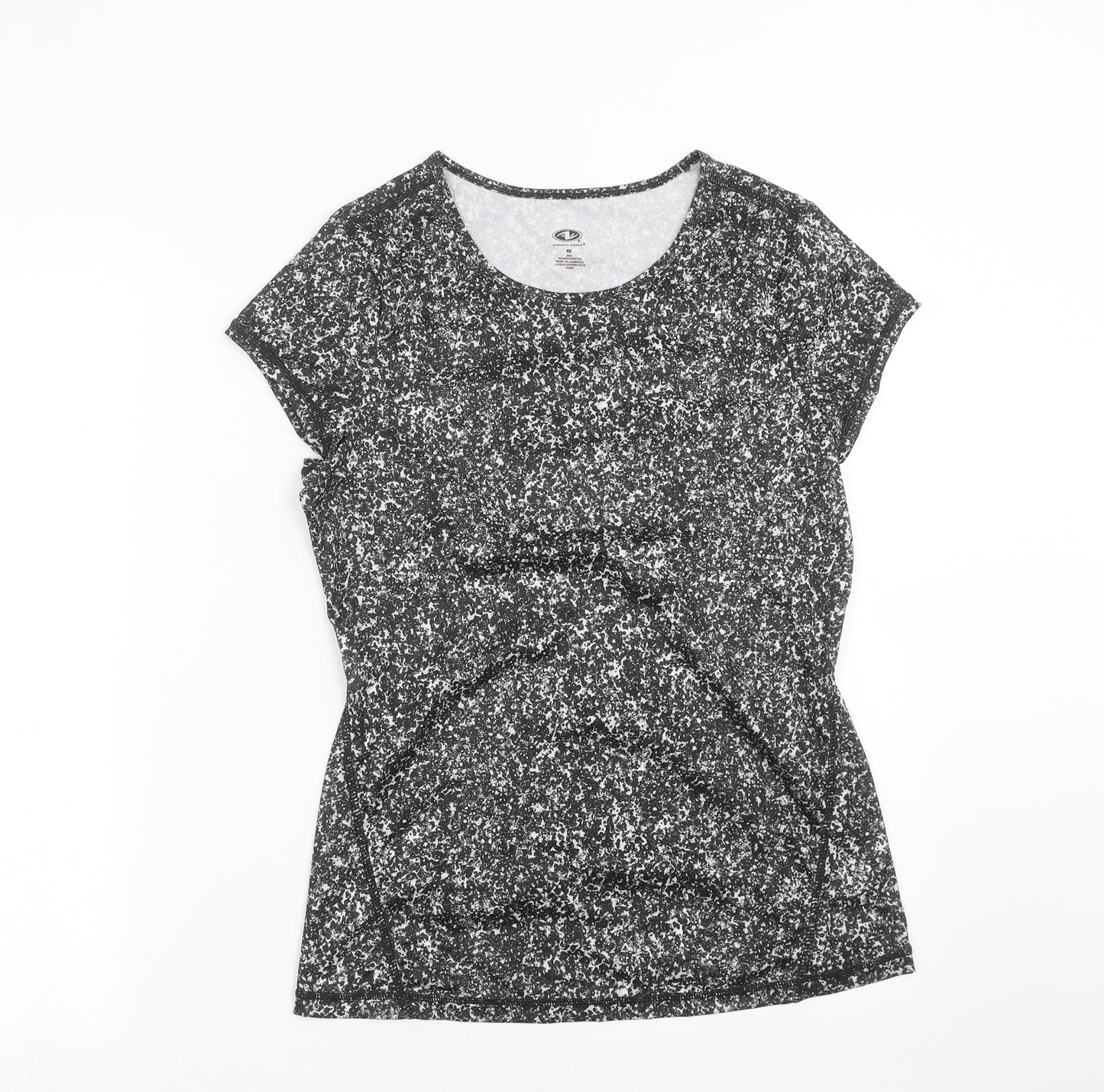 Athletic Works Womens Black   Basic T-Shirt Size S