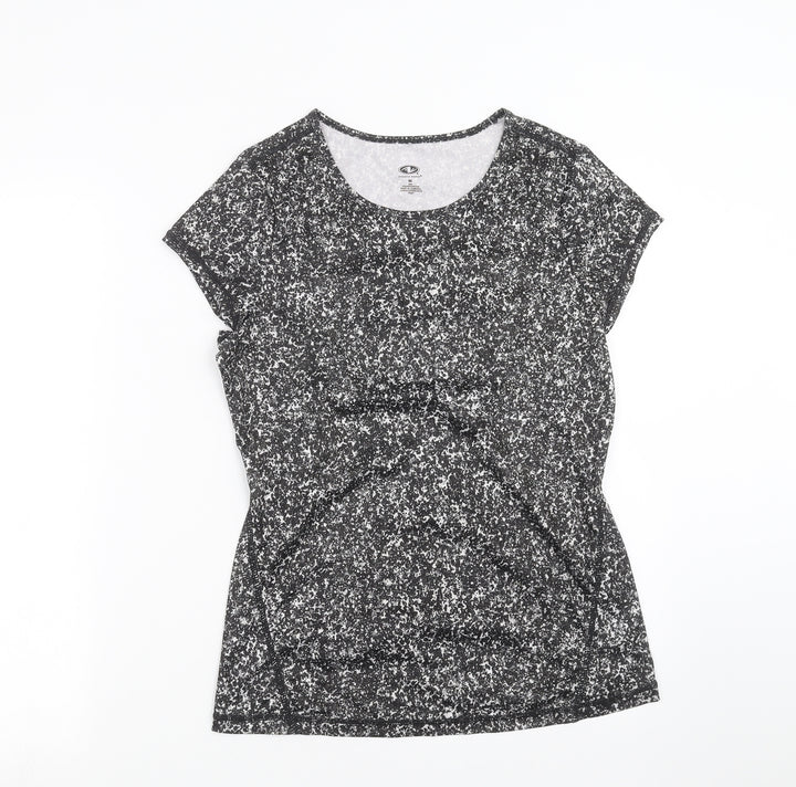 Athletic Works Womens Black   Basic T-Shirt Size S