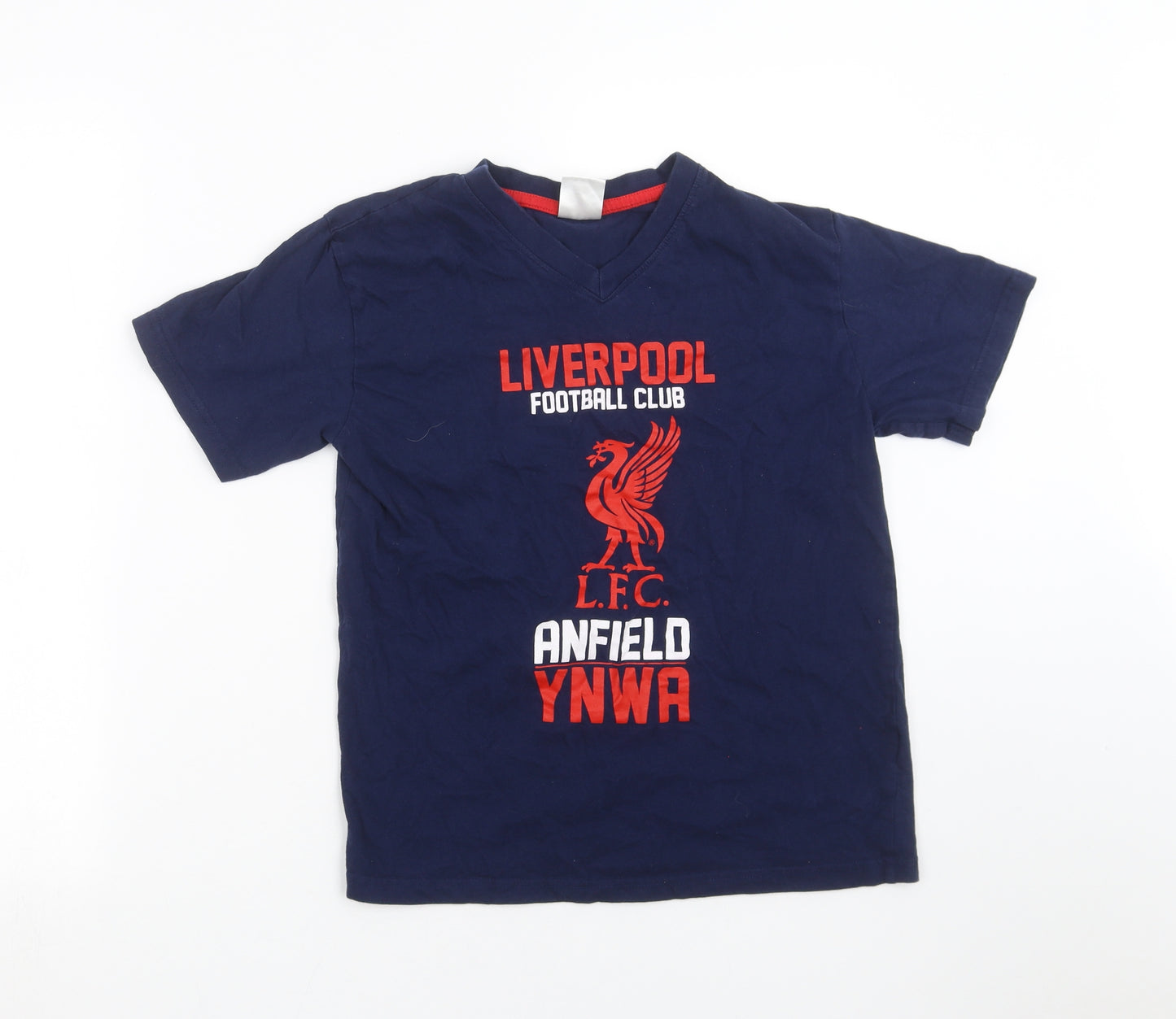 Liverpool FC Boys Blue   Basic T-Shirt Size 12-13 Years  - LFC