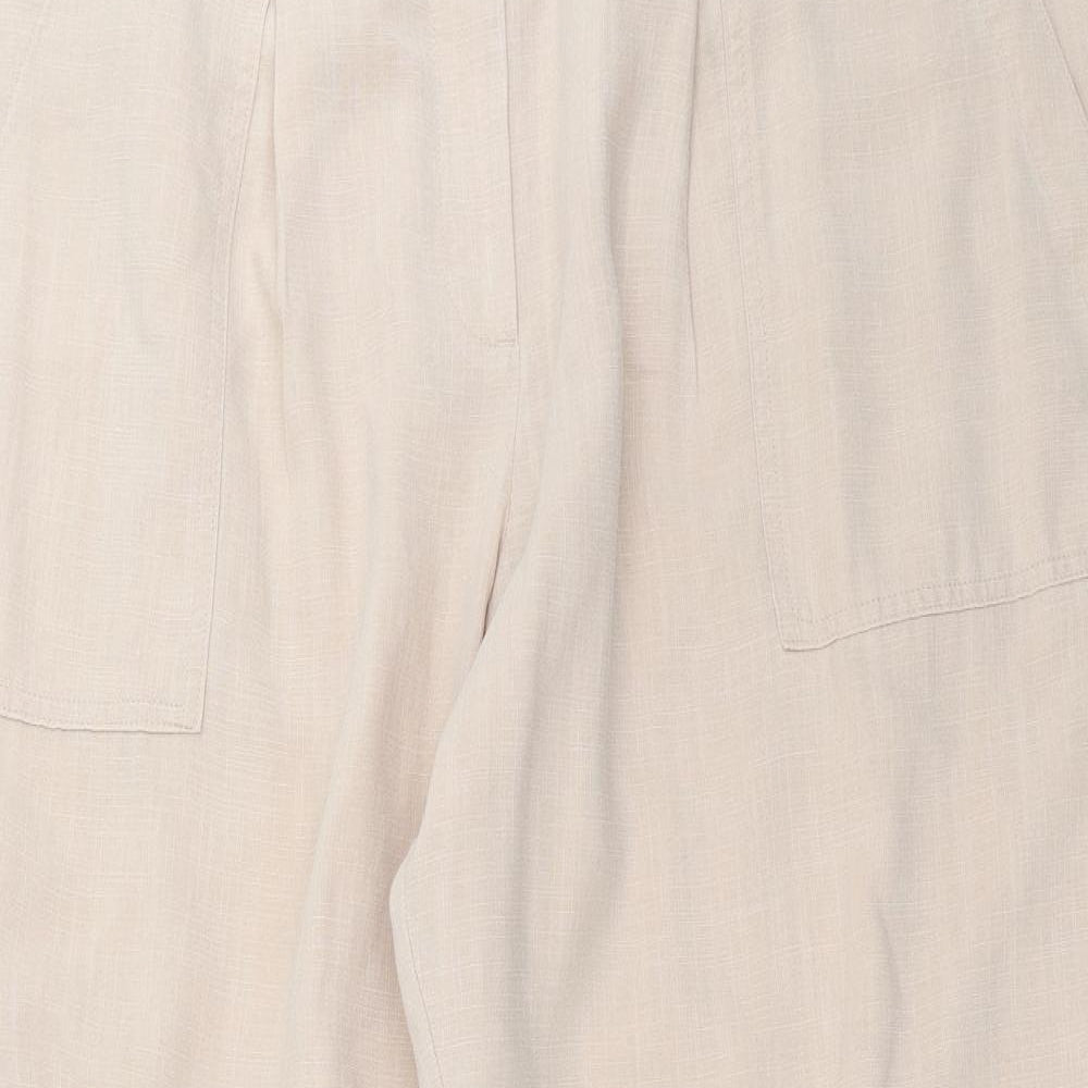 Marks and Spencer Womens Beige   Trousers  Size 20 L29 in