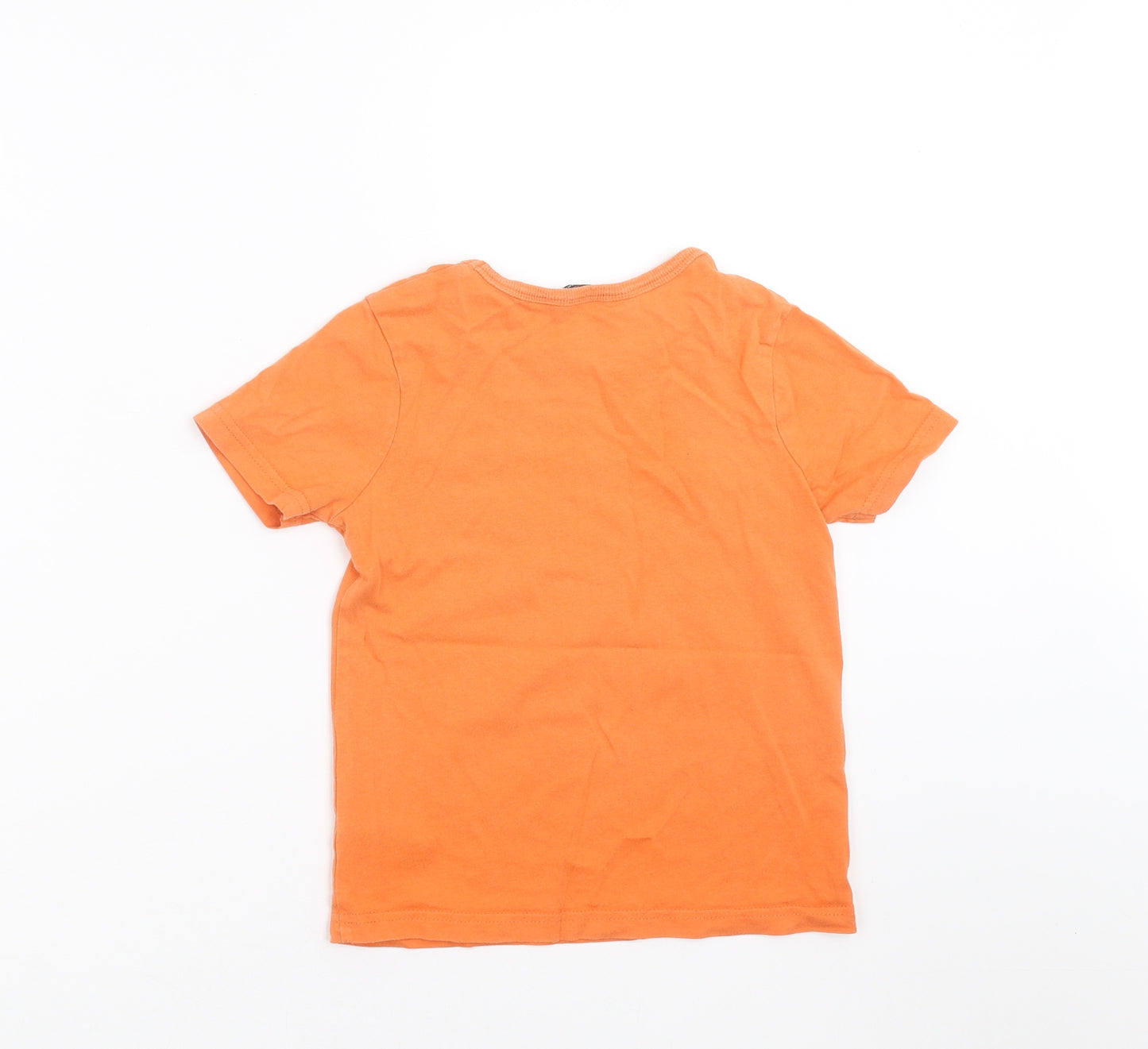 George Boys Orange   Basic T-Shirt Size 4-5 Years  - love my nana