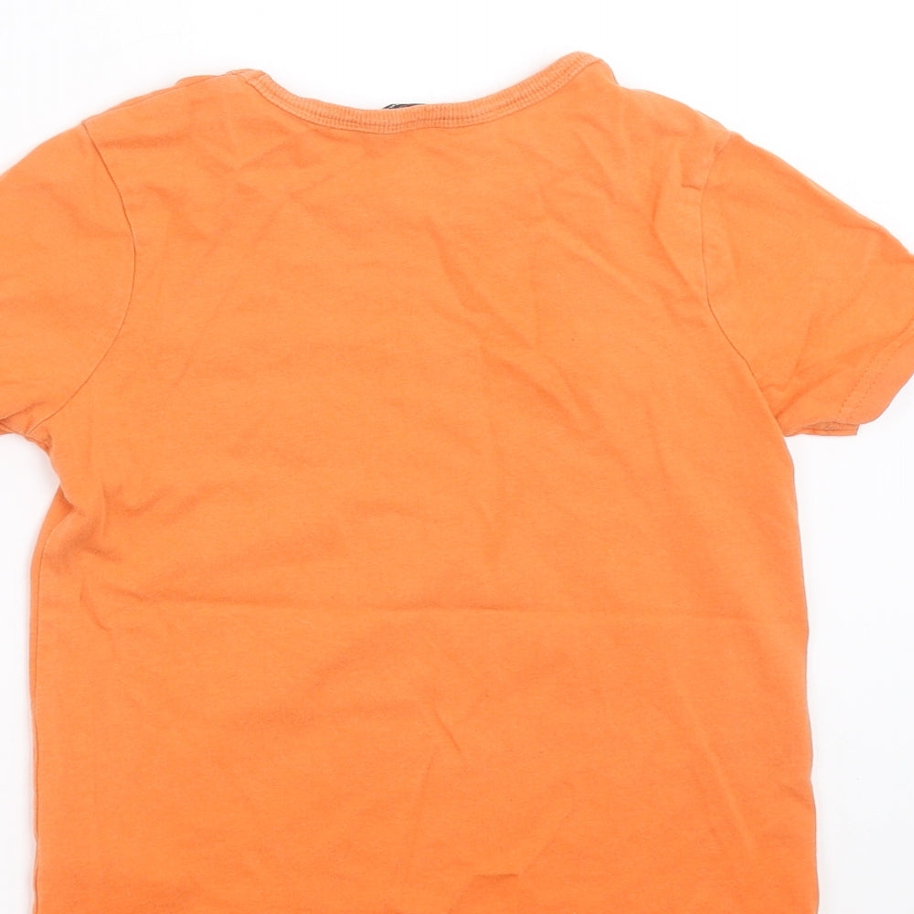 George Boys Orange   Basic T-Shirt Size 4-5 Years  - love my nana