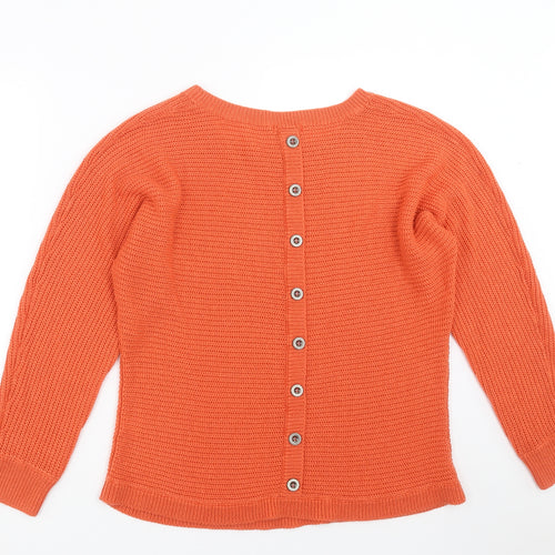 Venus Womens Orange  Knit Pullover Jumper Size XL