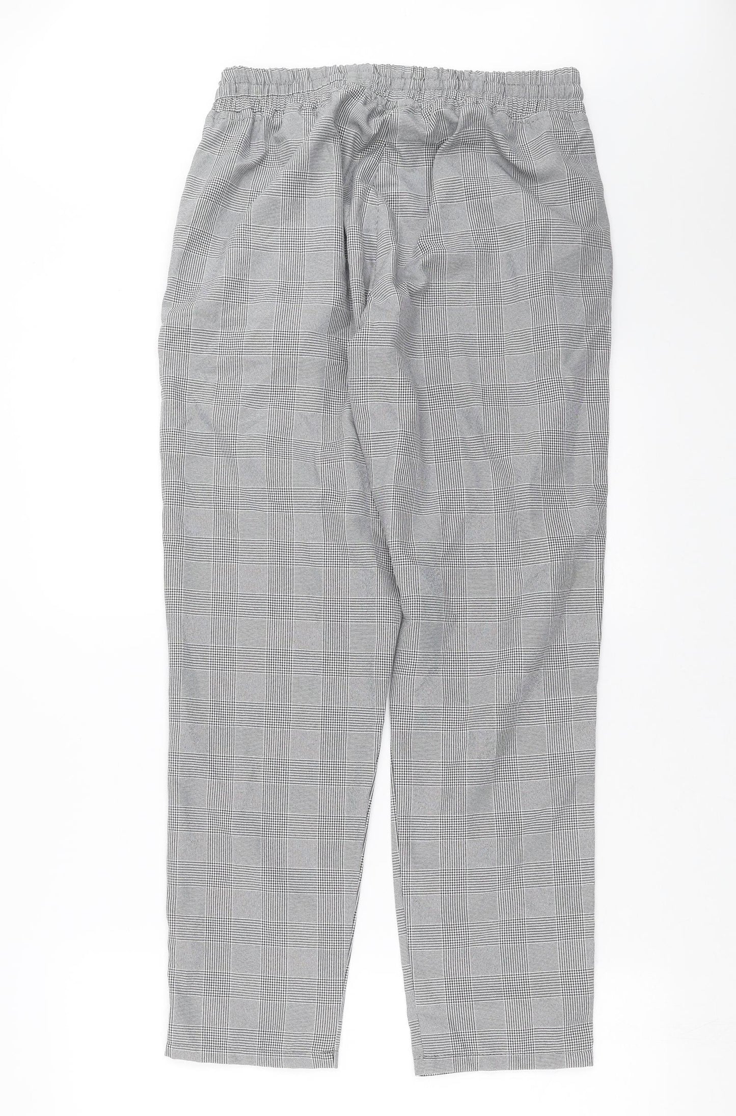 BOOHOO MAN Mens Grey Check  Jogger Trousers Size M L29 in