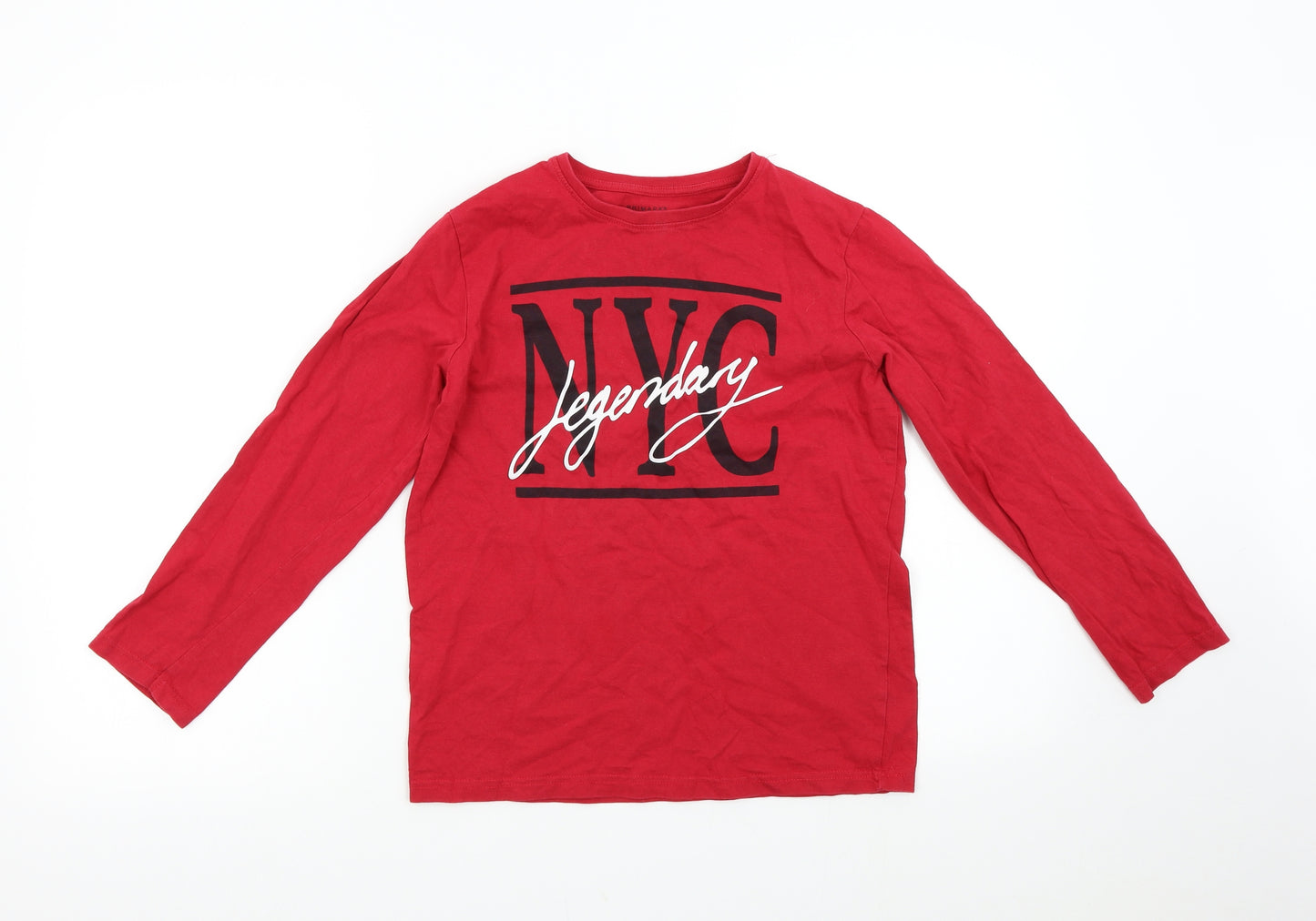 Primark Boys Red   Basic T-Shirt Size 10-11 Years  - NYC