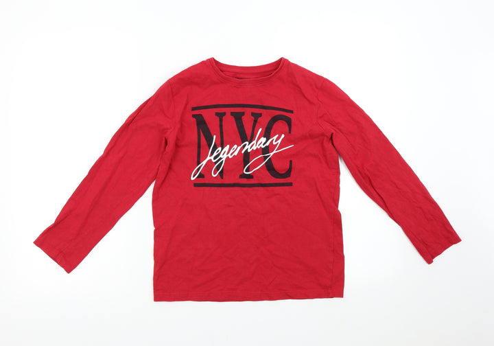 Primark Boys Red Basic T-Shirt Size 10-11 Years - NYC