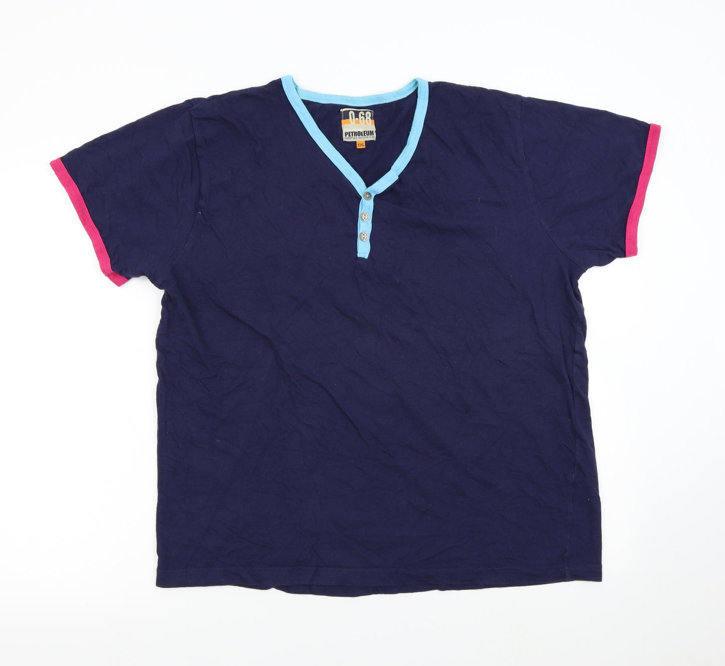 Petroleum Womens Blue   Basic T-Shirt Size 2XL