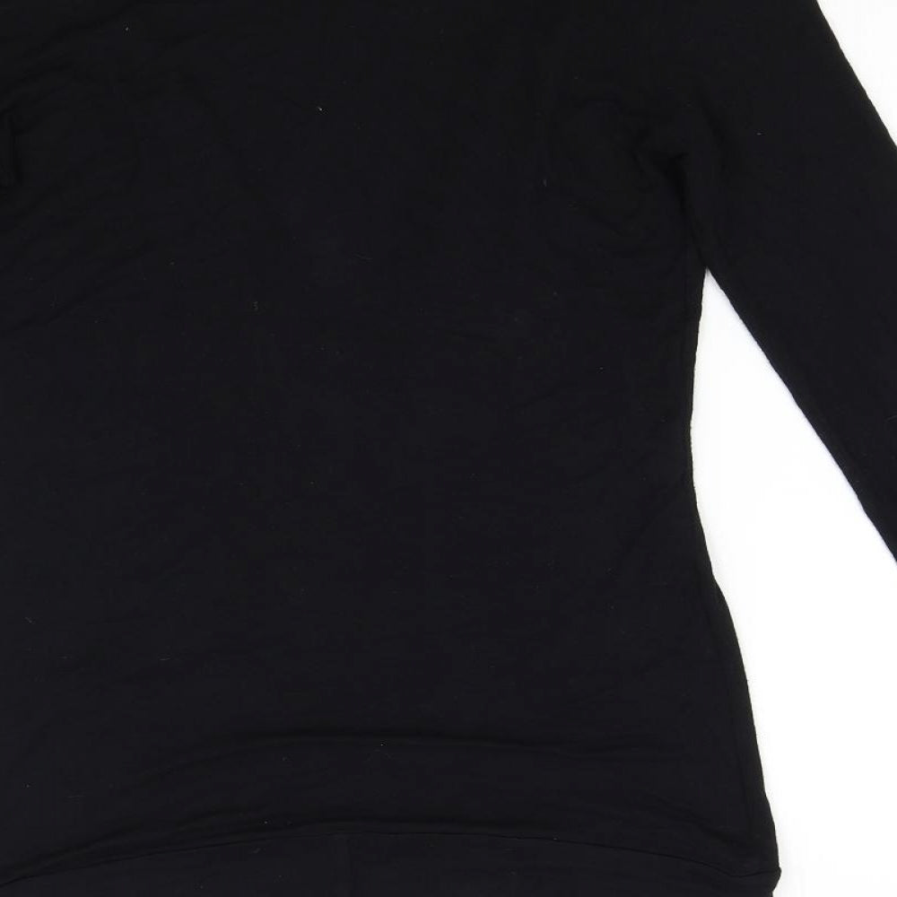 Naked Eyes Womens Black   Cardigan Jumper Size M