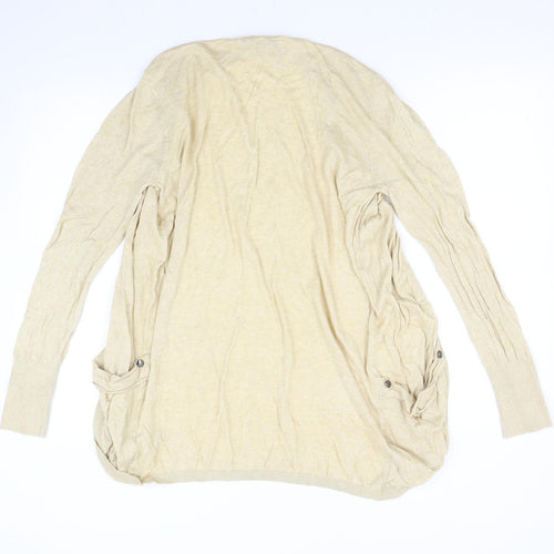 Primark Womens Beige  Knit Cardigan Jumper Size 14