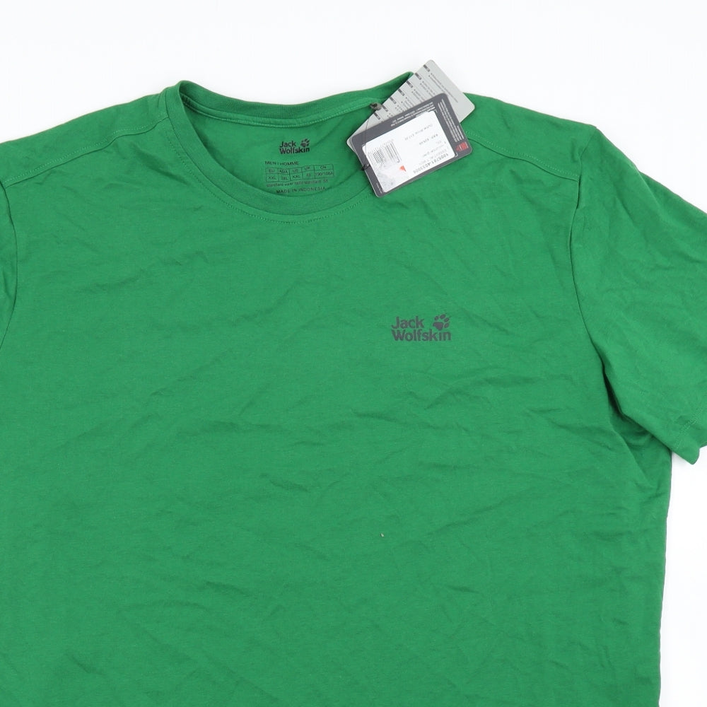 Jack Wolfskin Mens Green    T-Shirt Size 2XL