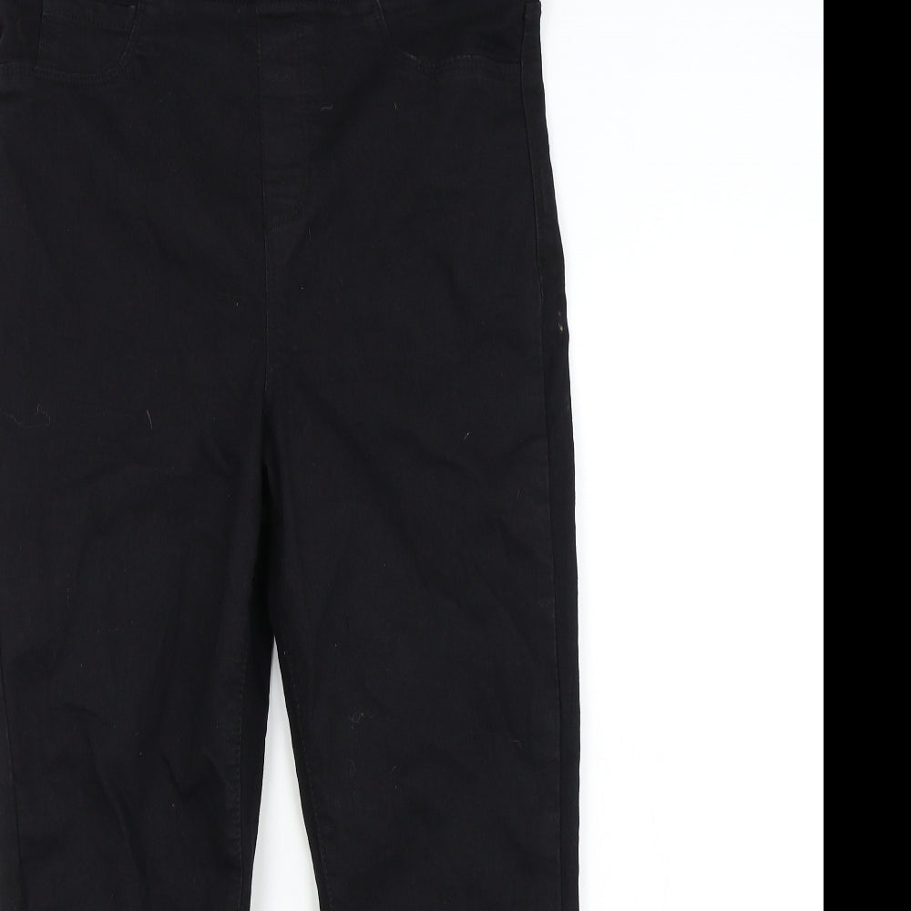 PEP&Co Womens Black  Denim Capri Jeans Size 12 L22 in