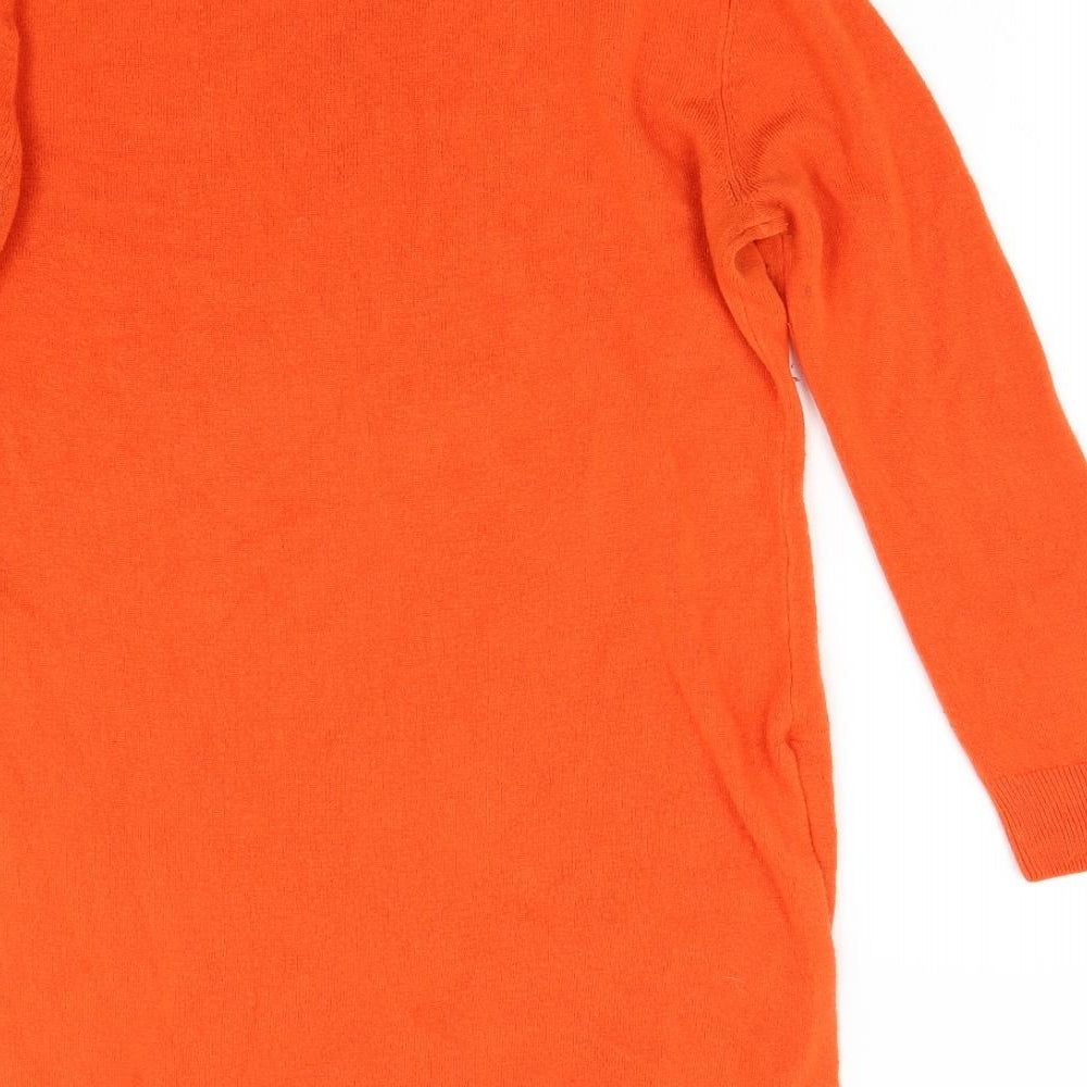 South Womens Orange  Knit Jumper Dress  Size 12