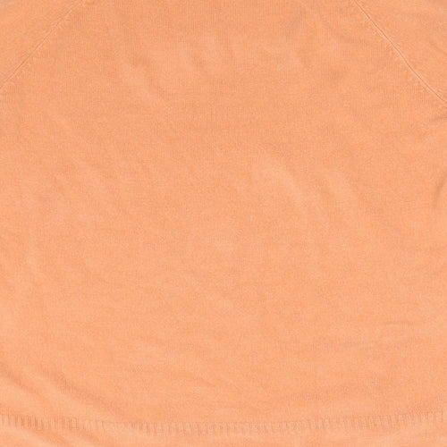 TU Womens Orange  Knit Pullover Jumper Size 12