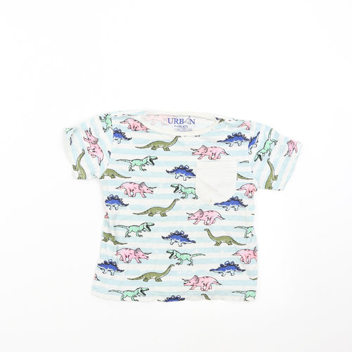 Urban Boys Multicoloured   Basic T-Shirt Size 3-4 Years  - Dinosaurs