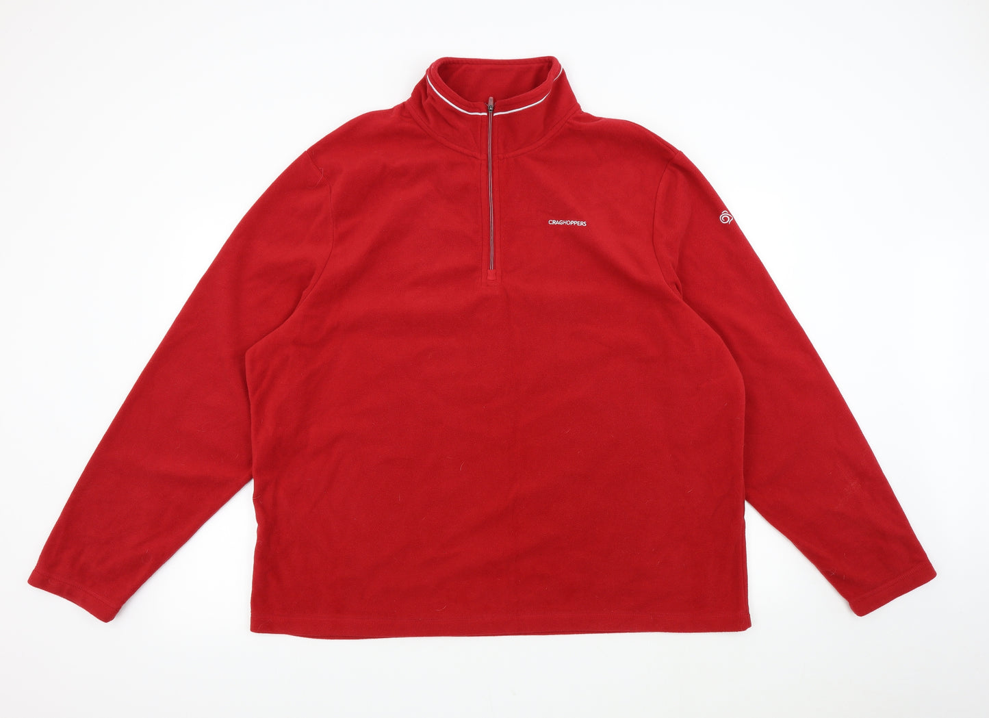 Craghopper Mens Red  Fleece Henley Jumper Size 3XL