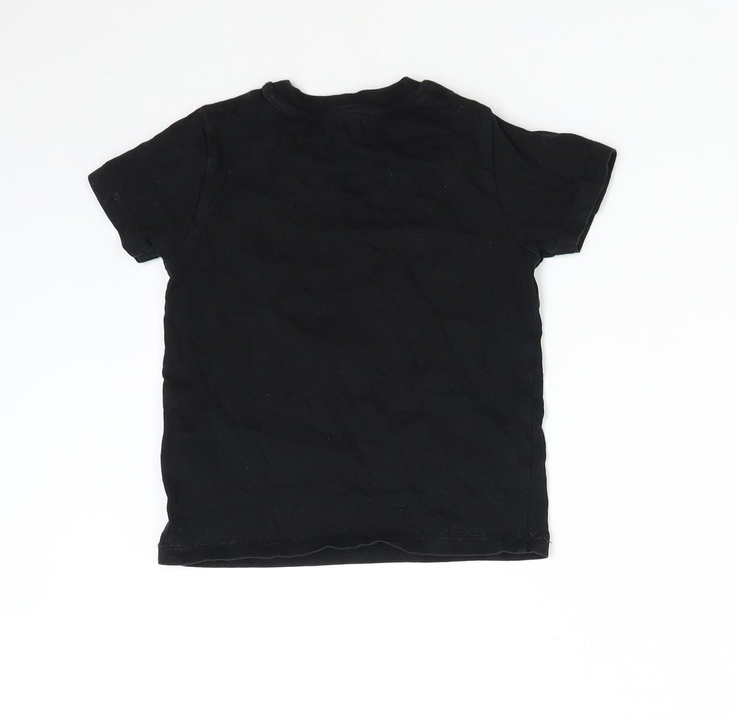 Fair Wear Boys Black   Basic T-Shirt Size 4 Years