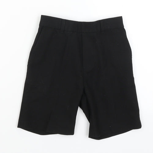 George Boys Black   Bermuda Shorts Size 6-7 Years