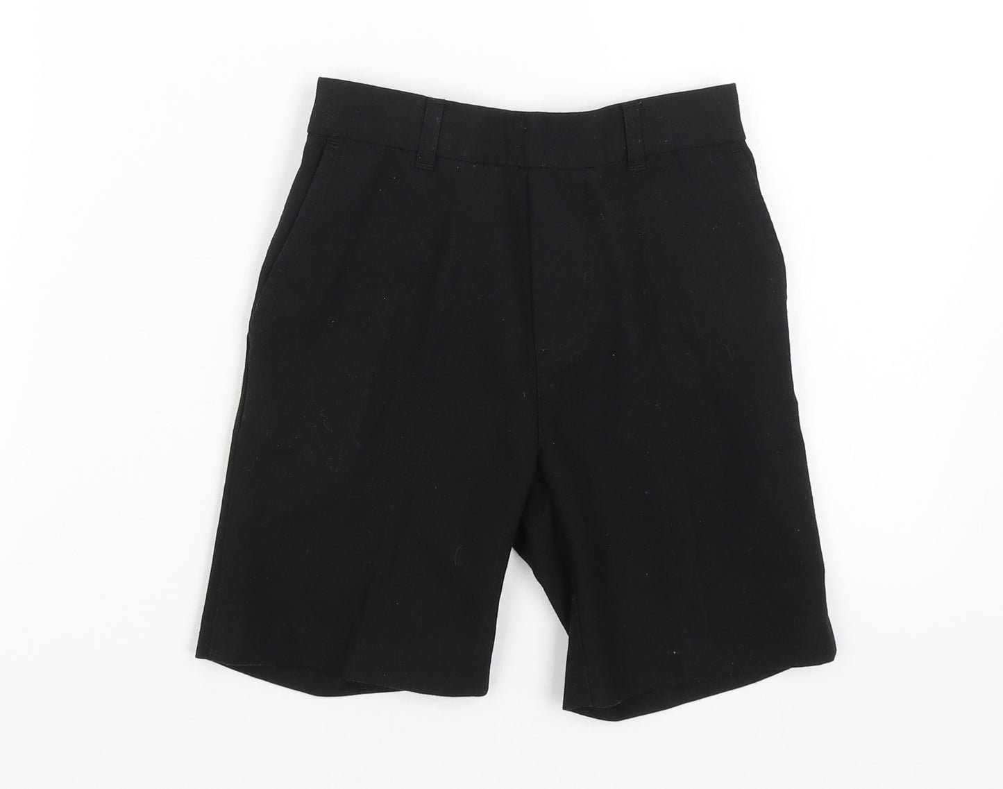 George Boys Black   Bermuda Shorts Size 6-7 Years
