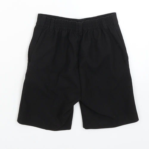 George Boys Black   Bermuda Shorts Size 6-7 Years
