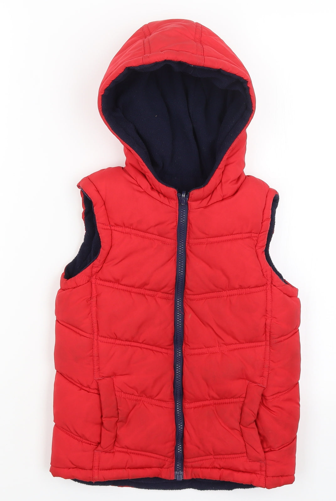 George Boys Red   Gilet Coat Size 5-6 Years