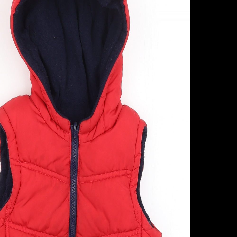 George Boys Red   Gilet Coat Size 5-6 Years