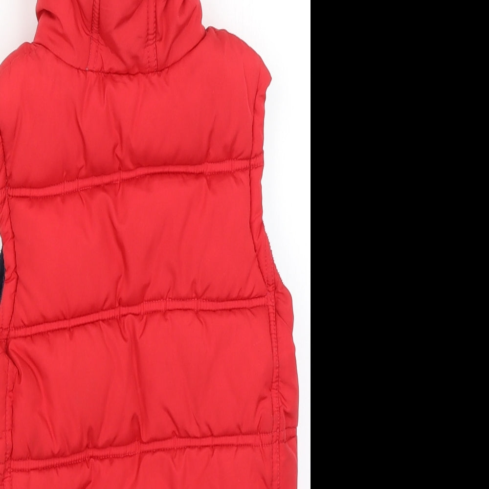 George Boys Red   Gilet Coat Size 5-6 Years