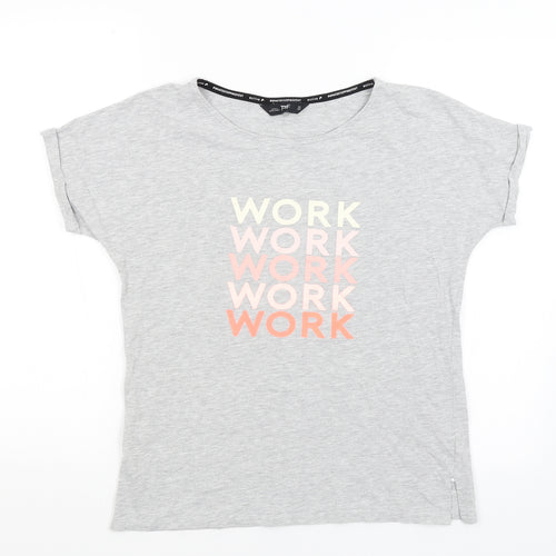 F&F Womens Grey   Basic T-Shirt Size S