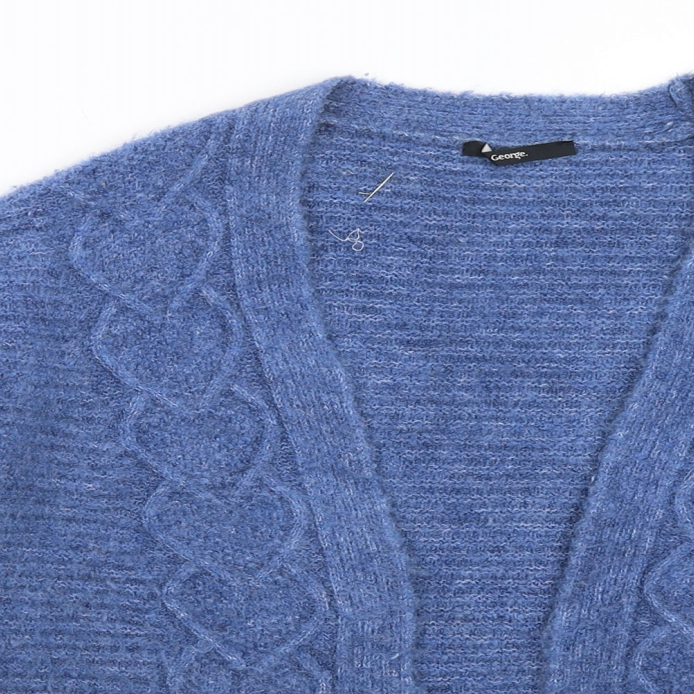 George Womens Blue   Cardigan Jumper Size M