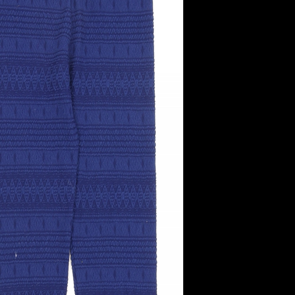 TU Womens Blue   Capri Leggings Size 8 L24 in