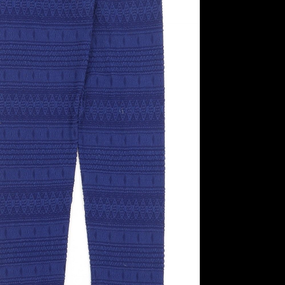 TU Womens Blue   Capri Leggings Size 8 L24 in