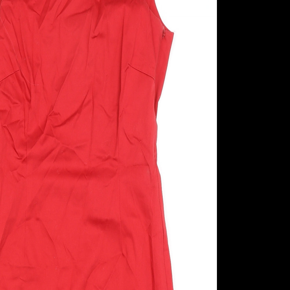 Hobbs Womens Red   Pencil Dress  Size 10