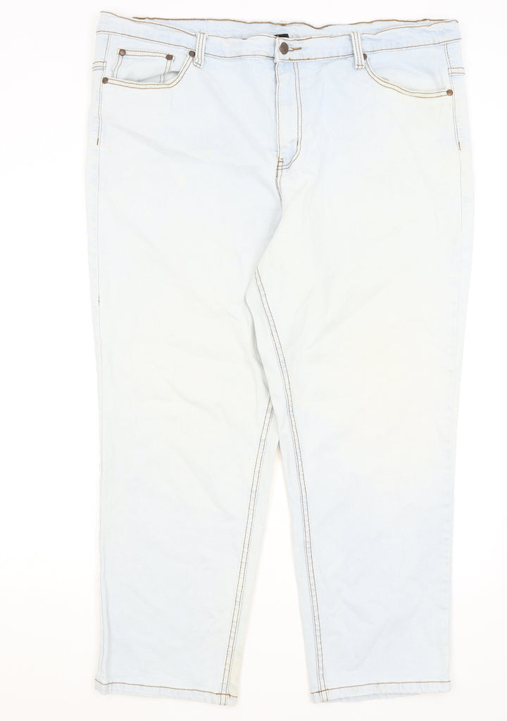Cotton Traders Womens Blue Straight Jeans Size 44 L27 in