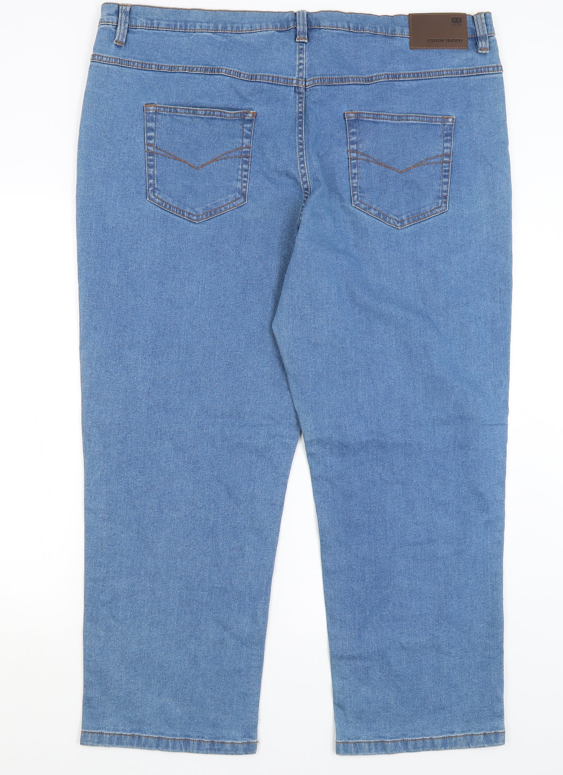 Cotton Traders Womens Blue   Straight Jeans Size 44 L27.5 in