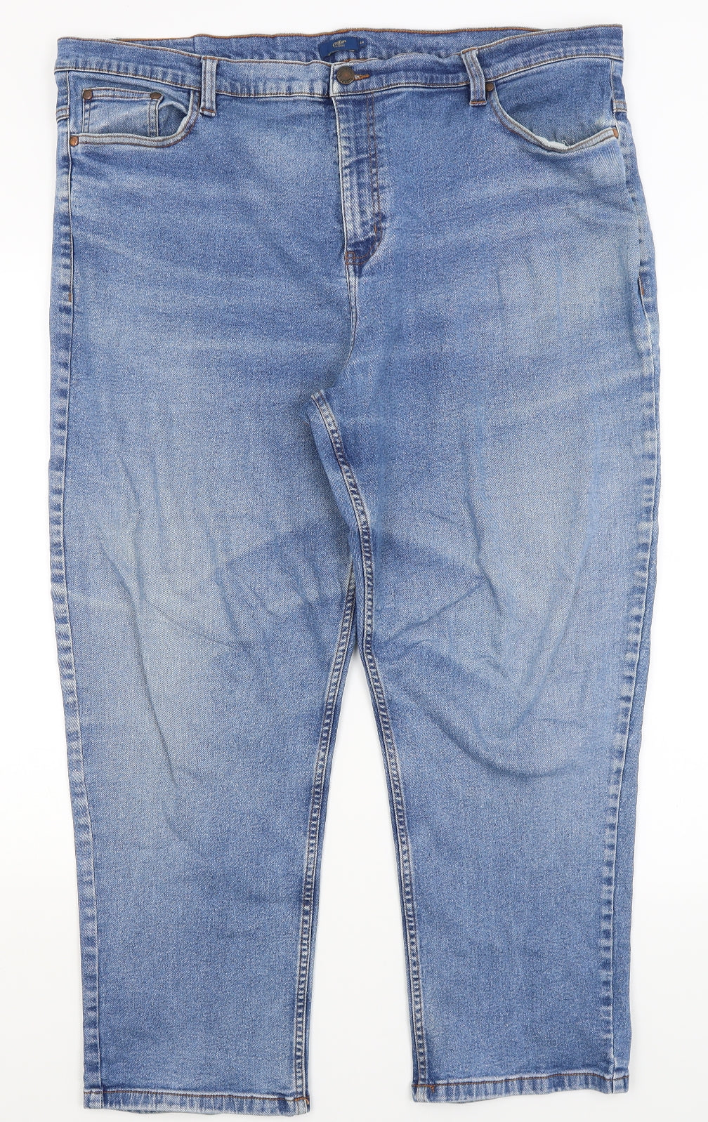 Cotton Traders Womens Blue   Straight Jeans Size 44 L26.5 in