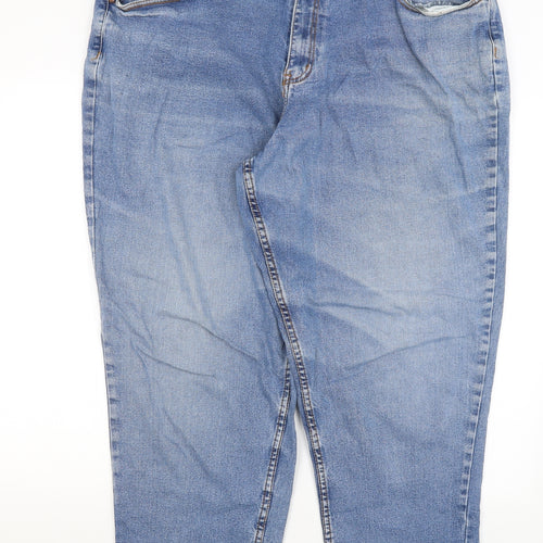 Cotton Traders Womens Blue   Straight Jeans Size 44 L26 in