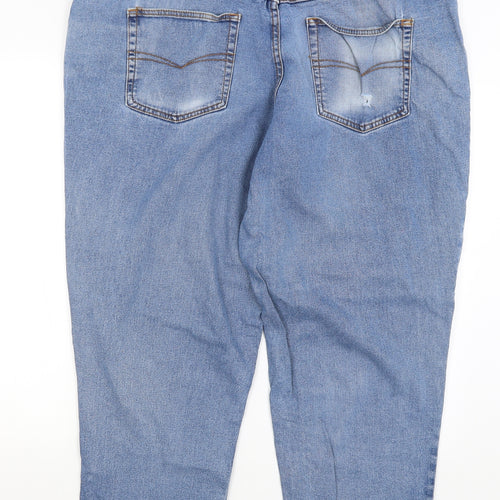 Cotton Traders Womens Blue   Straight Jeans Size 44 L26 in