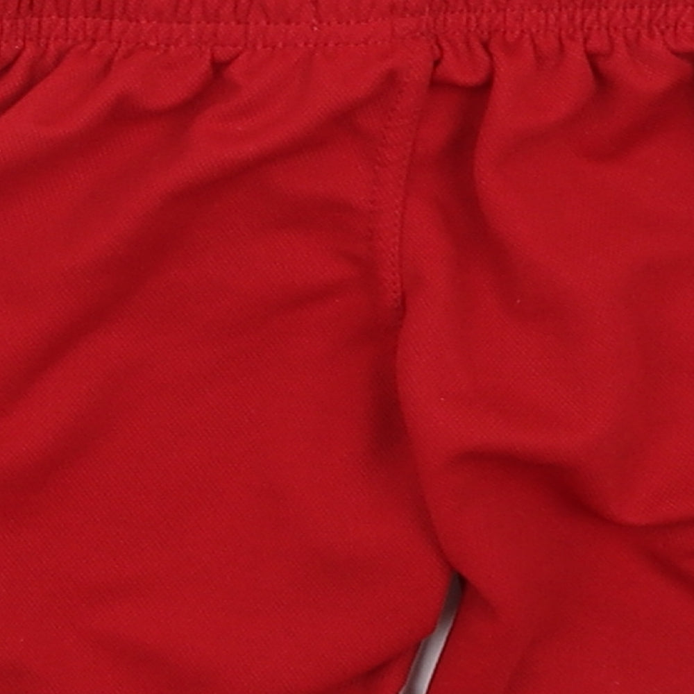 LK FC Boys Red   Sweat Shorts Size 2 Years