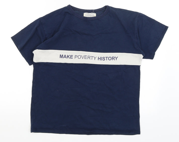 Sandbag Mens Blue T-Shirt Size L