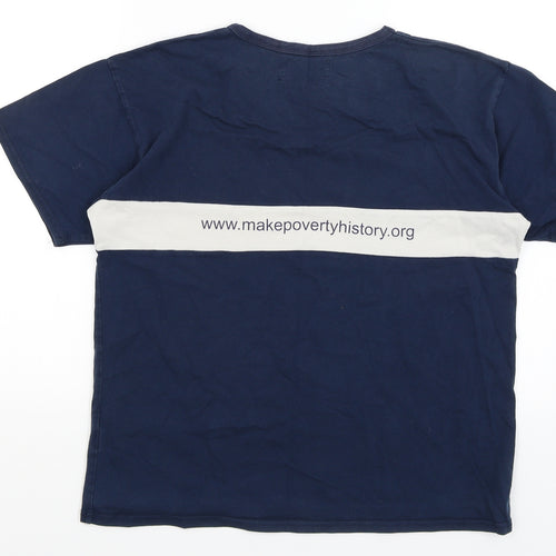 Sandbag Mens Blue    T-Shirt Size L