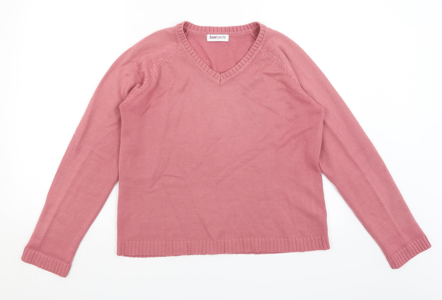 Bonmarche Womens Pink   Pullover Jumper Size S