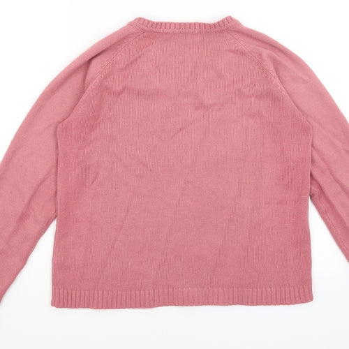 Bonmarche Womens Pink   Pullover Jumper Size S