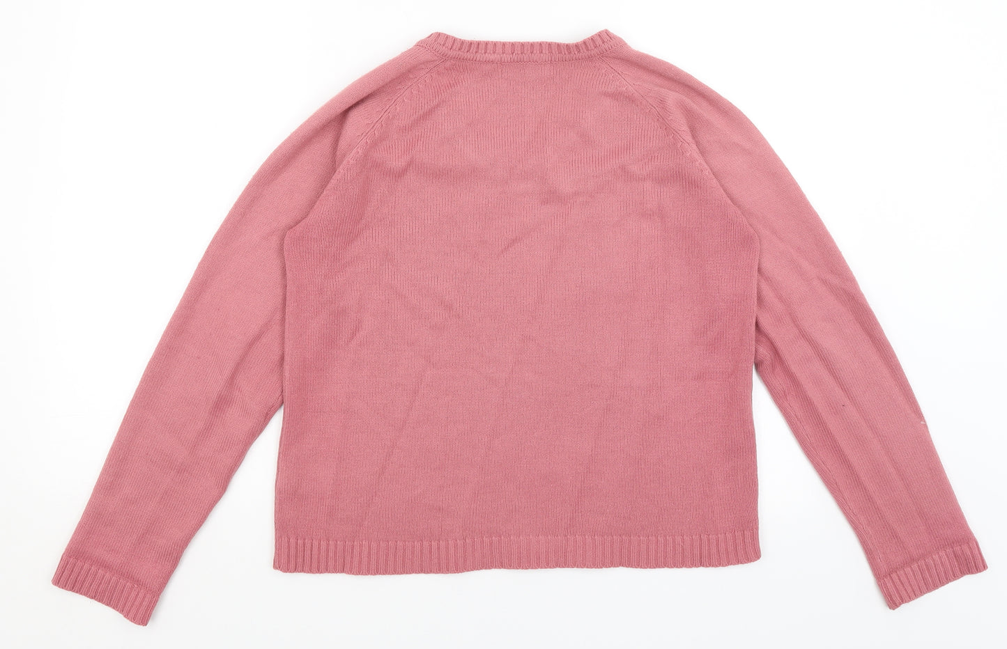 Bonmarche Womens Pink   Pullover Jumper Size S
