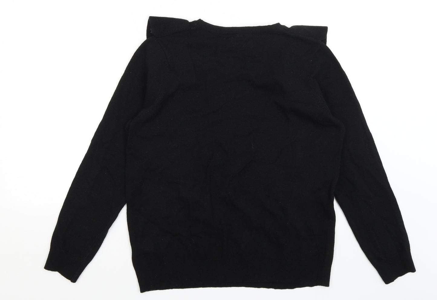 Preworn Womens Black   Pullover Jumper Size 16