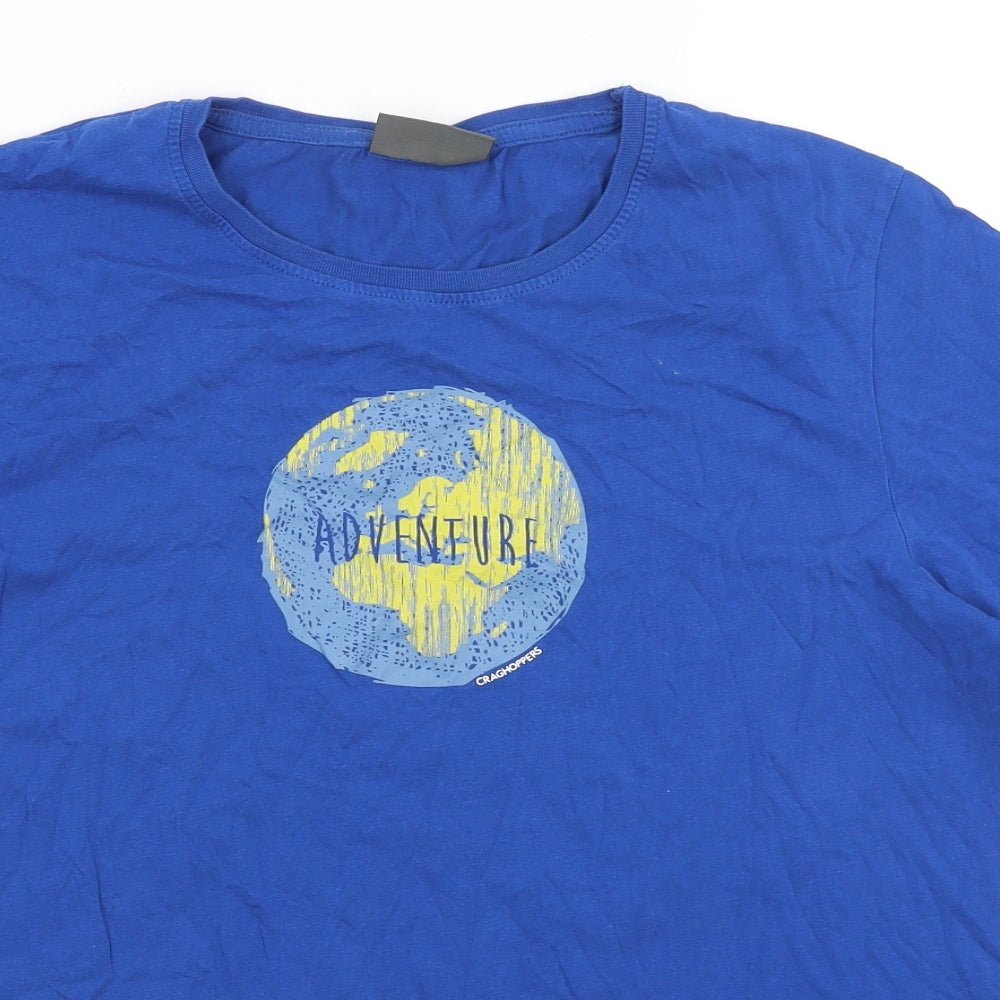Craghoppers Mens Blue    T-Shirt Size L  - Adventure